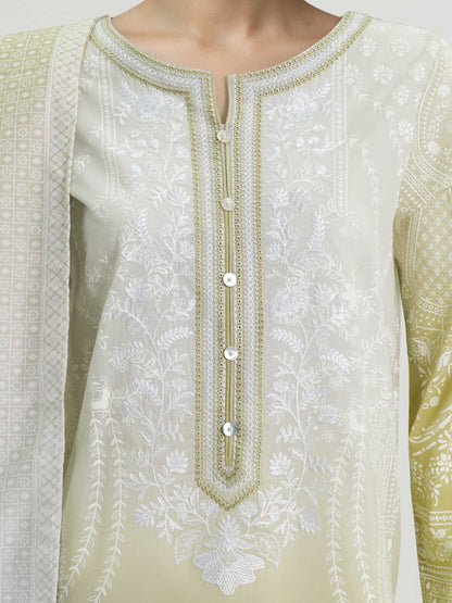 3 Piece Lawn Suit-Embroidered (Unstitched)