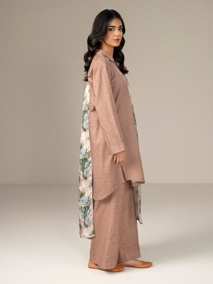 3 Piece Khaddar Suit-Paste Print (Unstitched)