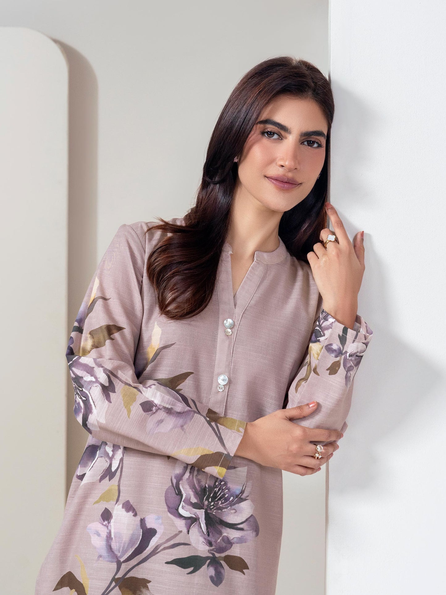 2 Piece Slub Khaddar Suit (Unstitched)