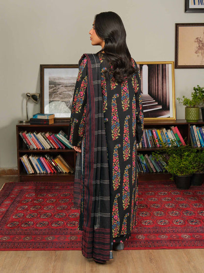 3 Piece Khaddar Suit-Paste Print (Unstitched)