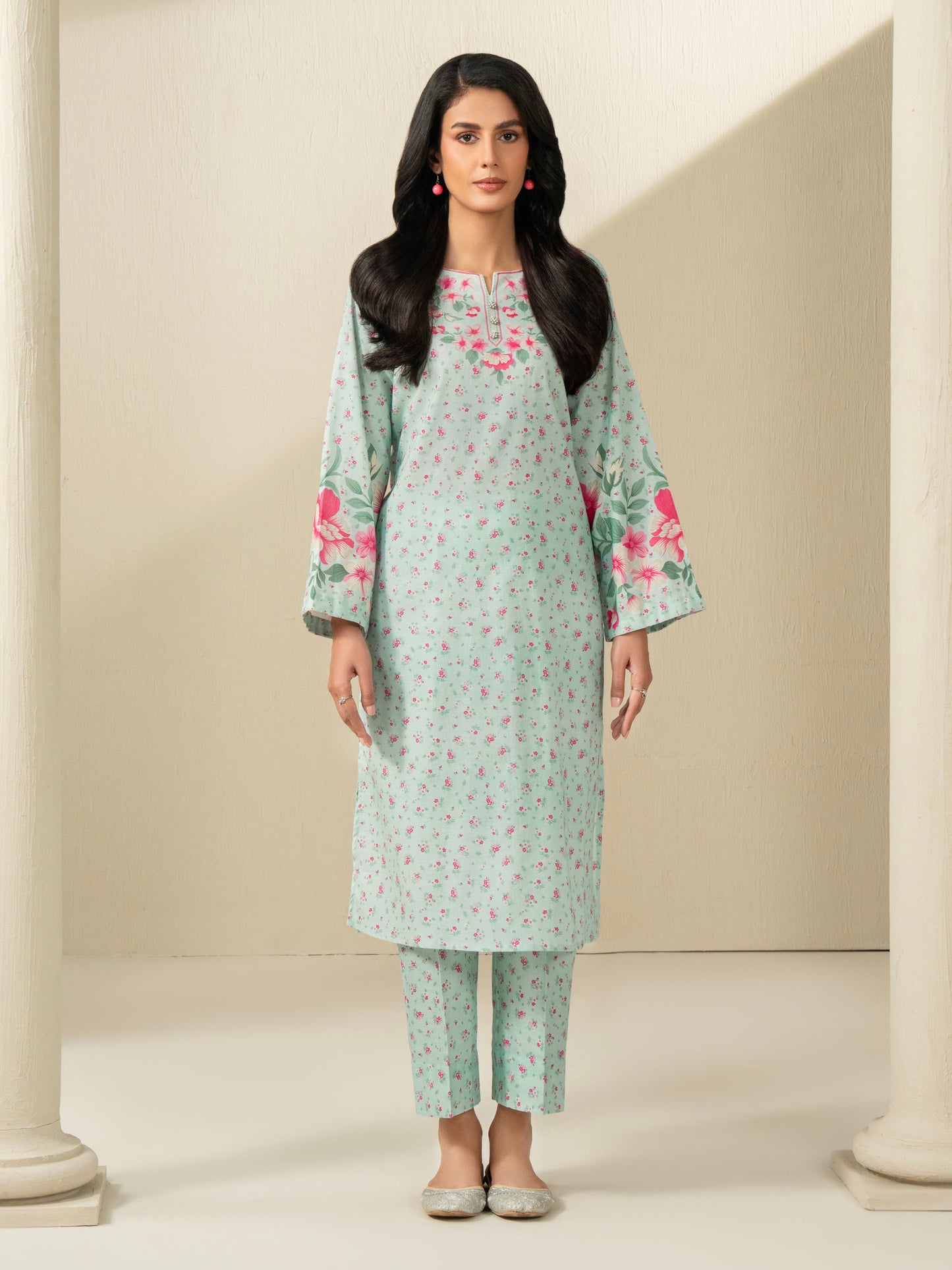 2 Piece Khaddar Suit-Printed (Unstitched)