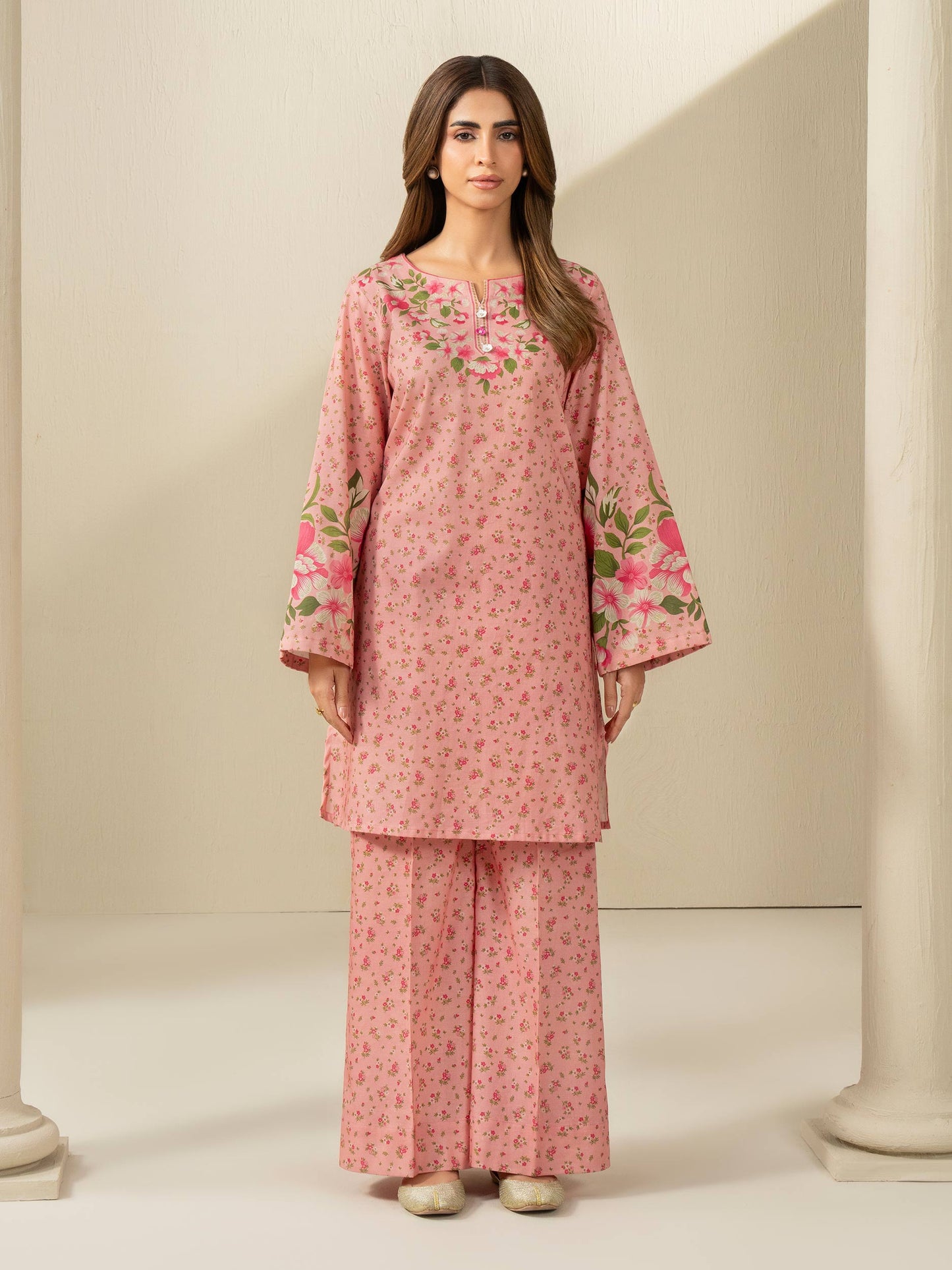 2 Piece Khaddar Suit-Printed (Unstitched)