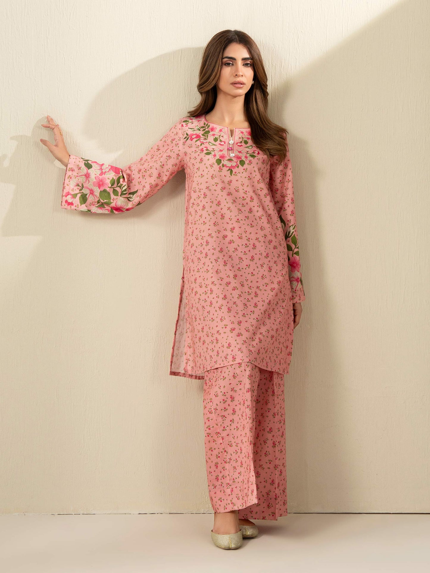 2 Piece Khaddar Suit-Printed (Unstitched)