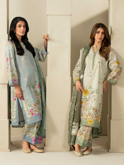 3 Piece Slub Khaddar Suit (Unstitched)