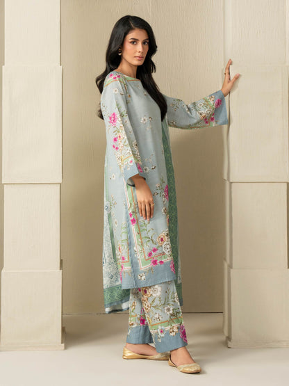 3 Piece Slub Khaddar Suit (Unstitched)