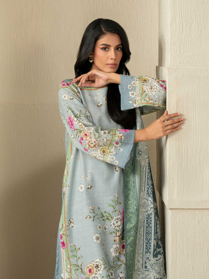 3 Piece Slub Khaddar Suit (Unstitched)