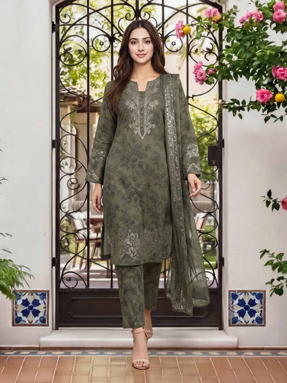 3 Piece Lawn Suit (Unstitched)