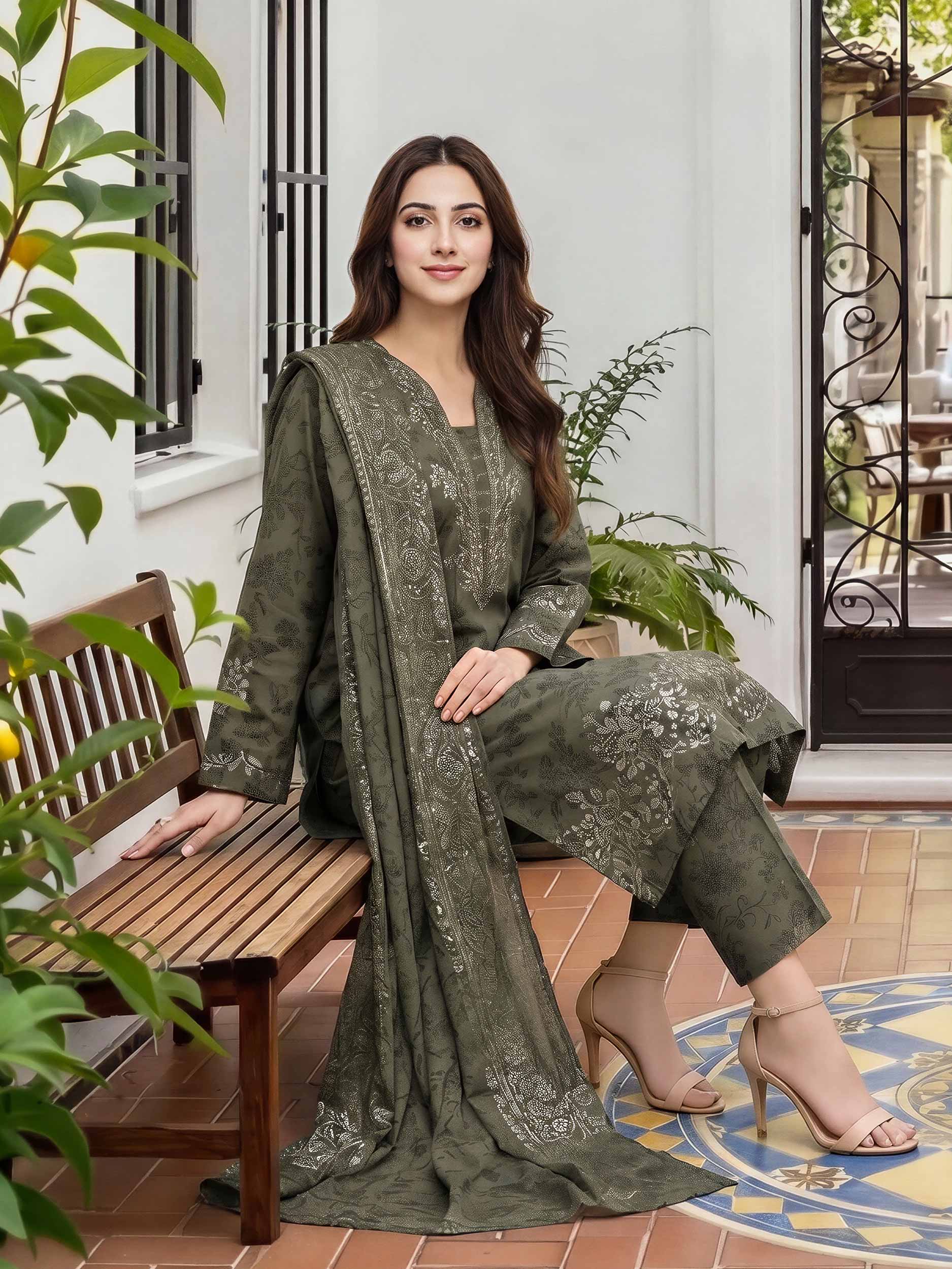 3 Piece Lawn Suit (Unstitched)
