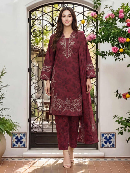 3 Piece Lawn Suit (Unstitched)