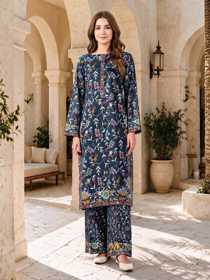 2 Piece Khaddar Suit (Unstitched)
