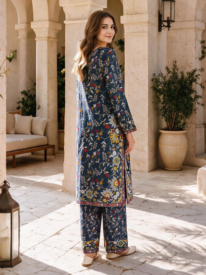 2 Piece Khaddar Suit (Unstitched)