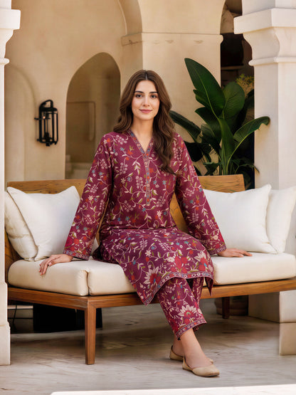 2 Piece Khaddar Suit (Unstitched)