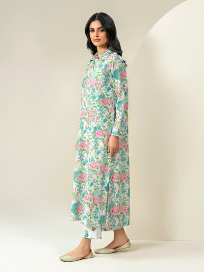2 Piece Khaddar Suit-Printed (Unstitched)