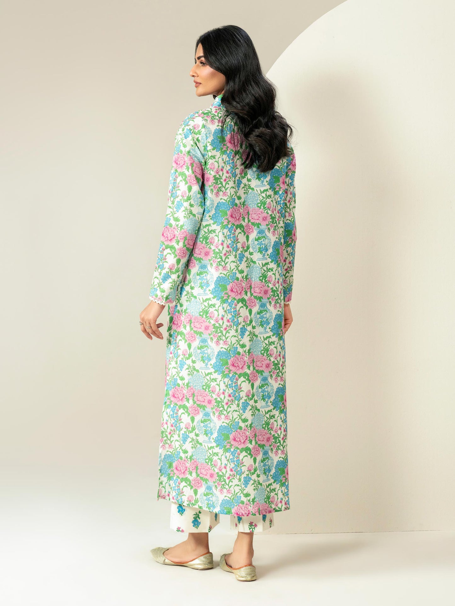2 Piece Khaddar Suit-Printed (Unstitched)