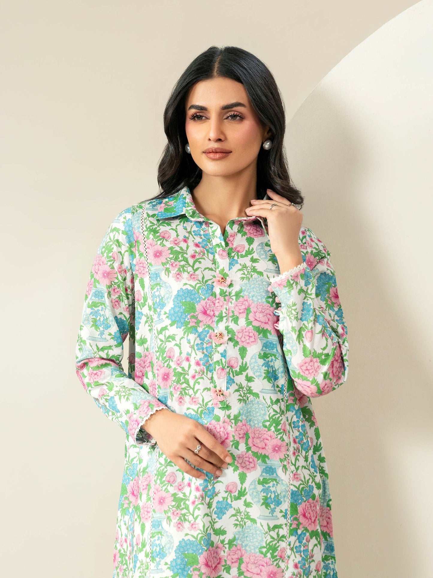 2 Piece Khaddar Suit-Printed (Unstitched)