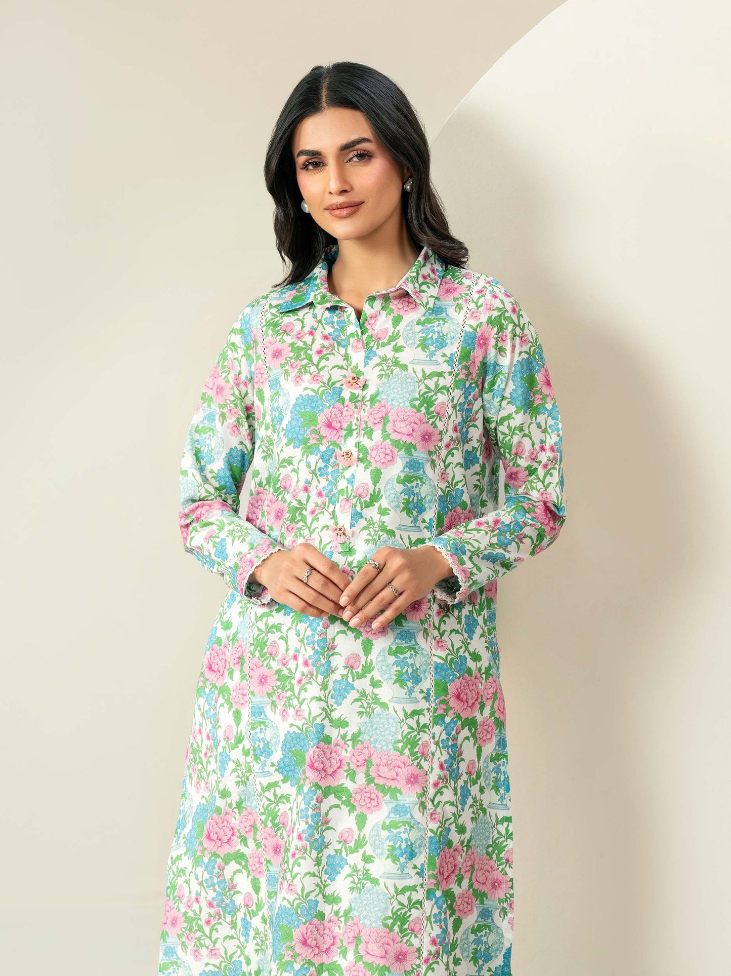 2 Piece Khaddar Suit-Printed (Unstitched)