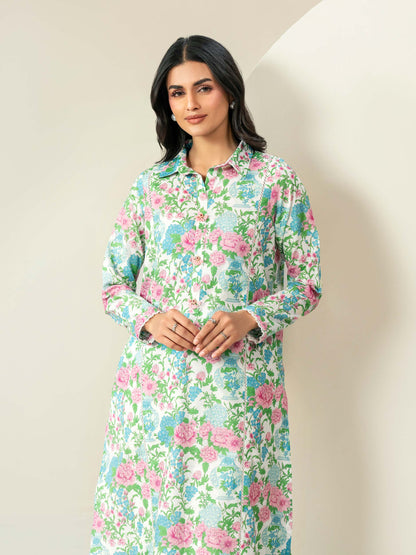 2 Piece Khaddar Suit-Printed (Unstitched)
