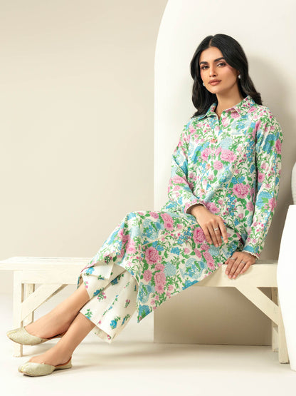 2 Piece Khaddar Suit-Printed (Unstitched)