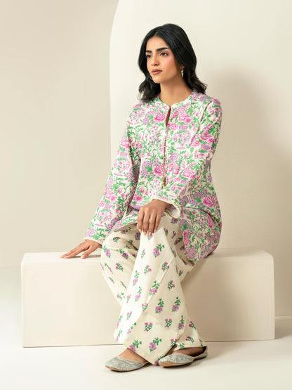 2 Piece Khaddar Suit-Printed (Unstitched)