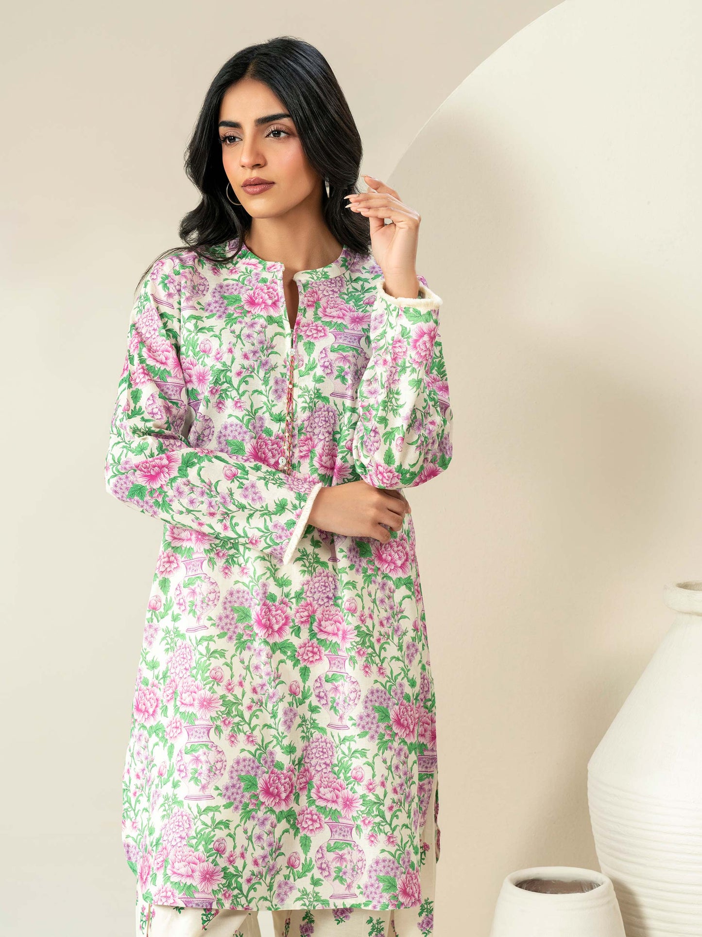 2 Piece Khaddar Suit-Printed (Unstitched)