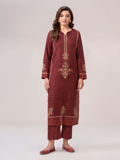 2 Piece Slub Khaddar Suit (Unstitched)