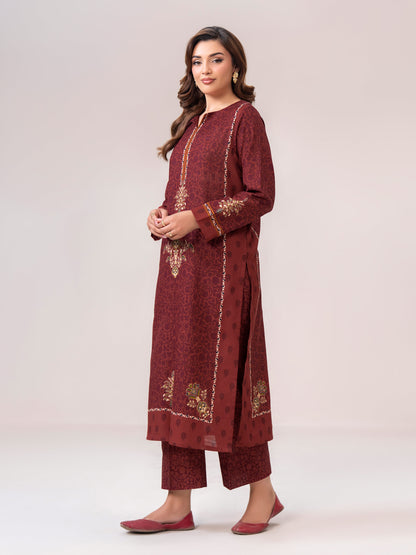 2 Piece Slub Khaddar Suit (Unstitched)