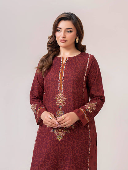 2 Piece Slub Khaddar Suit (Unstitched)