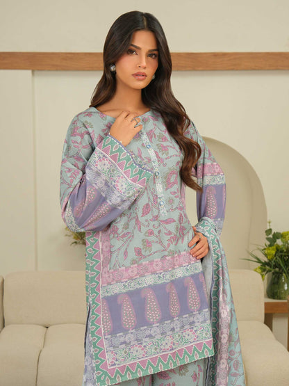 3 Piece Khaddar Suit-Printed (Unstitched)