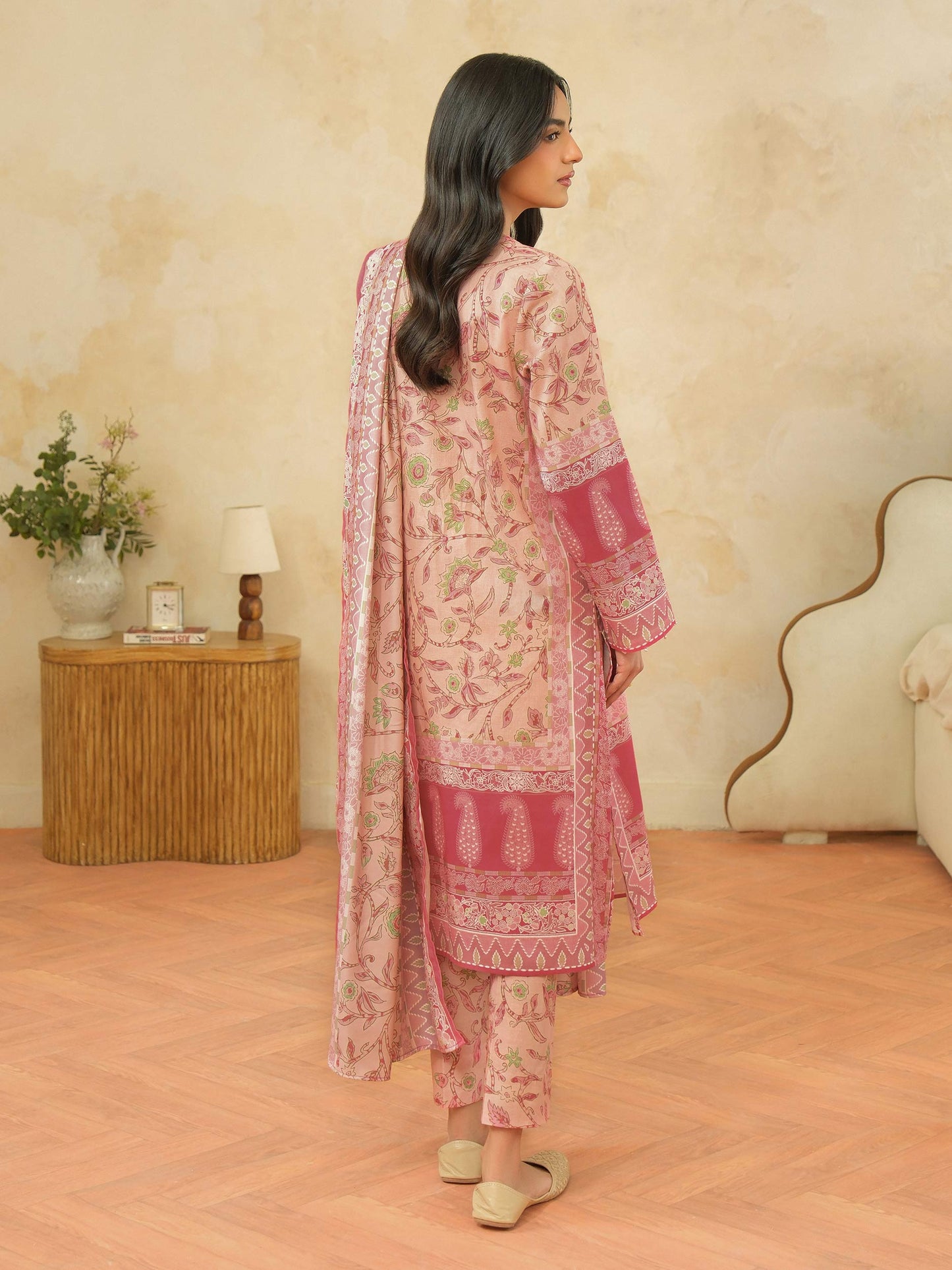 3 Piece Khaddar Suit-Printed (Unstitched)