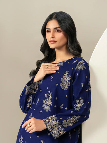 2 Piece Khaddar Suit-Printed (Unstitched)