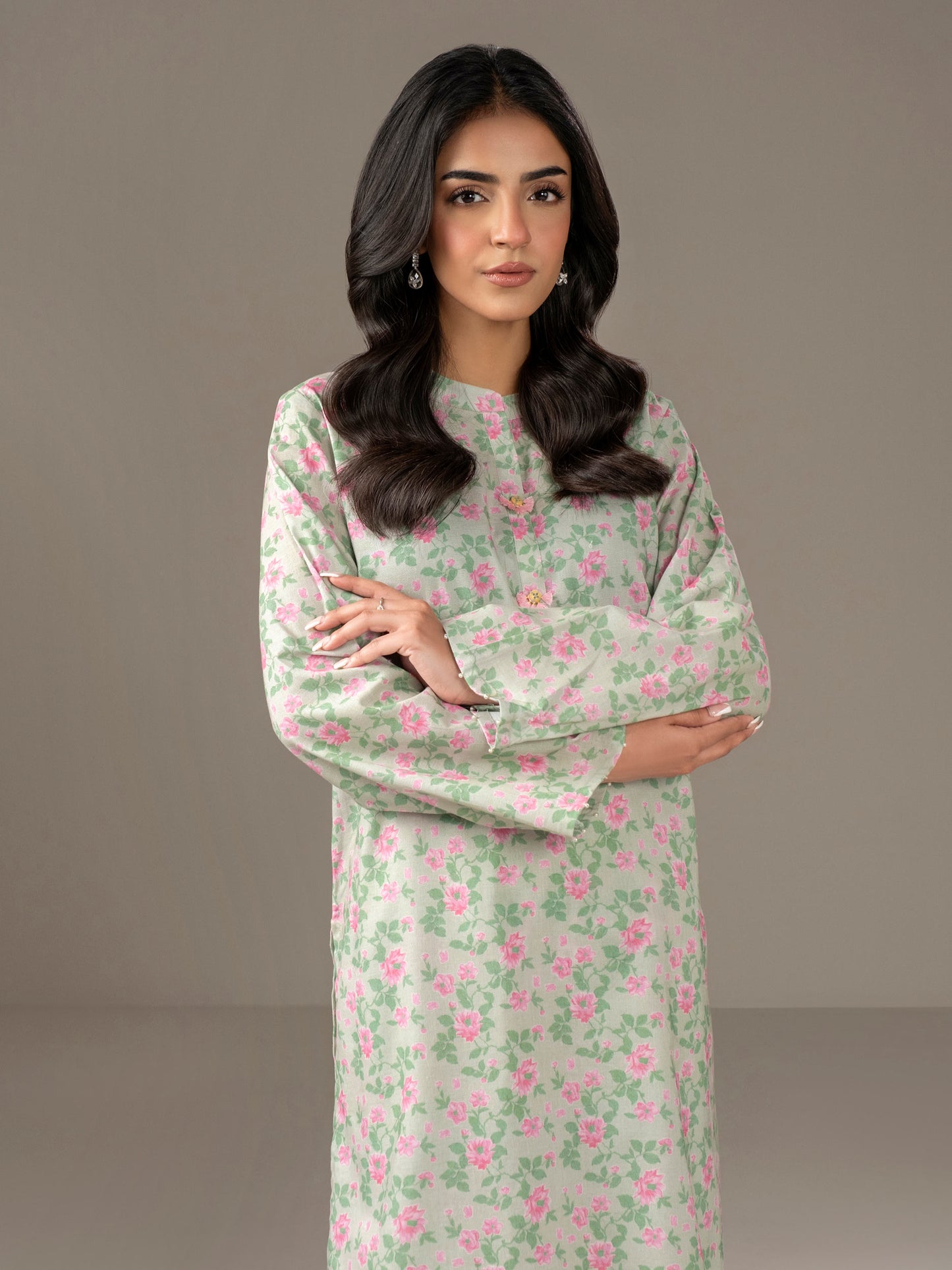2 Piece Khaddar Suit-Printed (Unstitched)