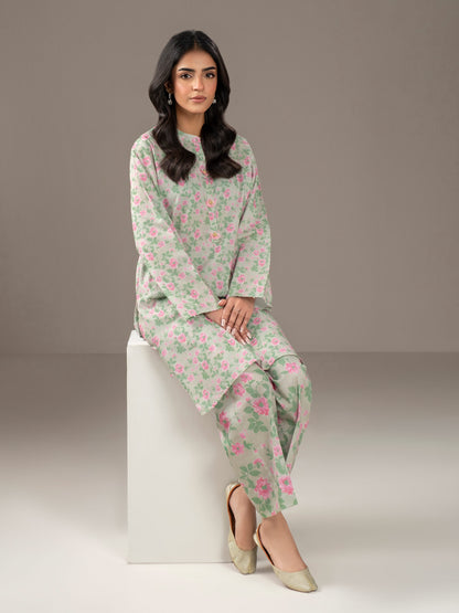 2 Piece Khaddar Suit-Printed (Unstitched)