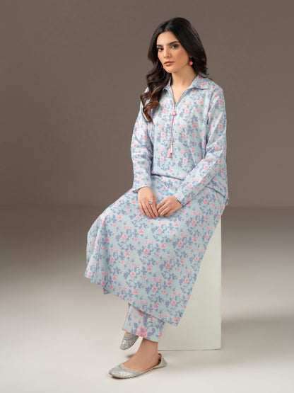 2 Piece Khaddar Suit-Printed (Unstitched)