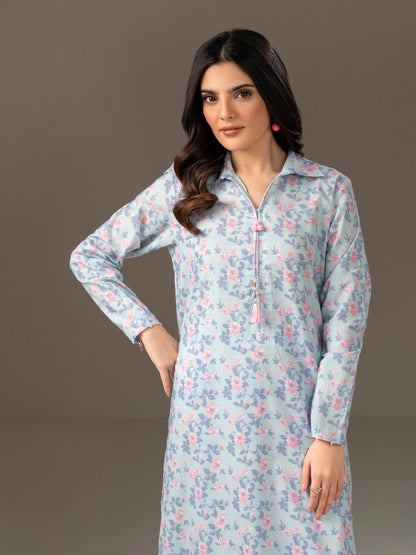 2 Piece Khaddar Suit-Printed (Unstitched)