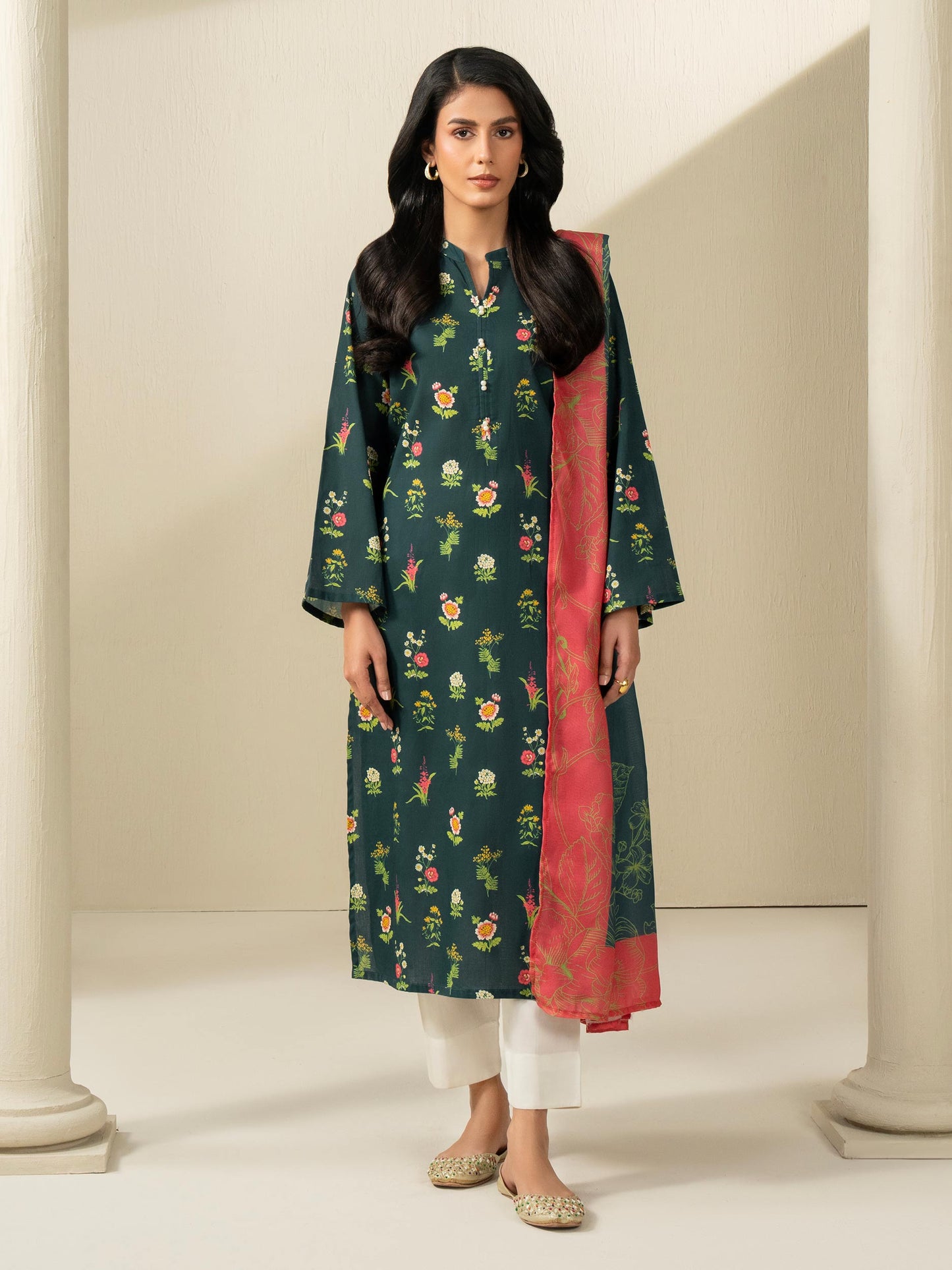 2 Piece Khaddar Suit-Printed (Unstitched)