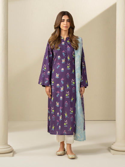 2 Piece Khaddar Suit-Printed (Unstitched)
