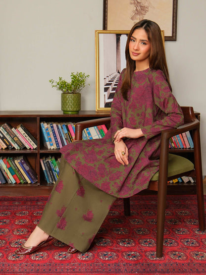 2 Piece Khaddar Suit-Printed (Unstitched)