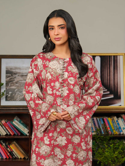 2 Piece Khaddar Suit-Printed (Unstitched)