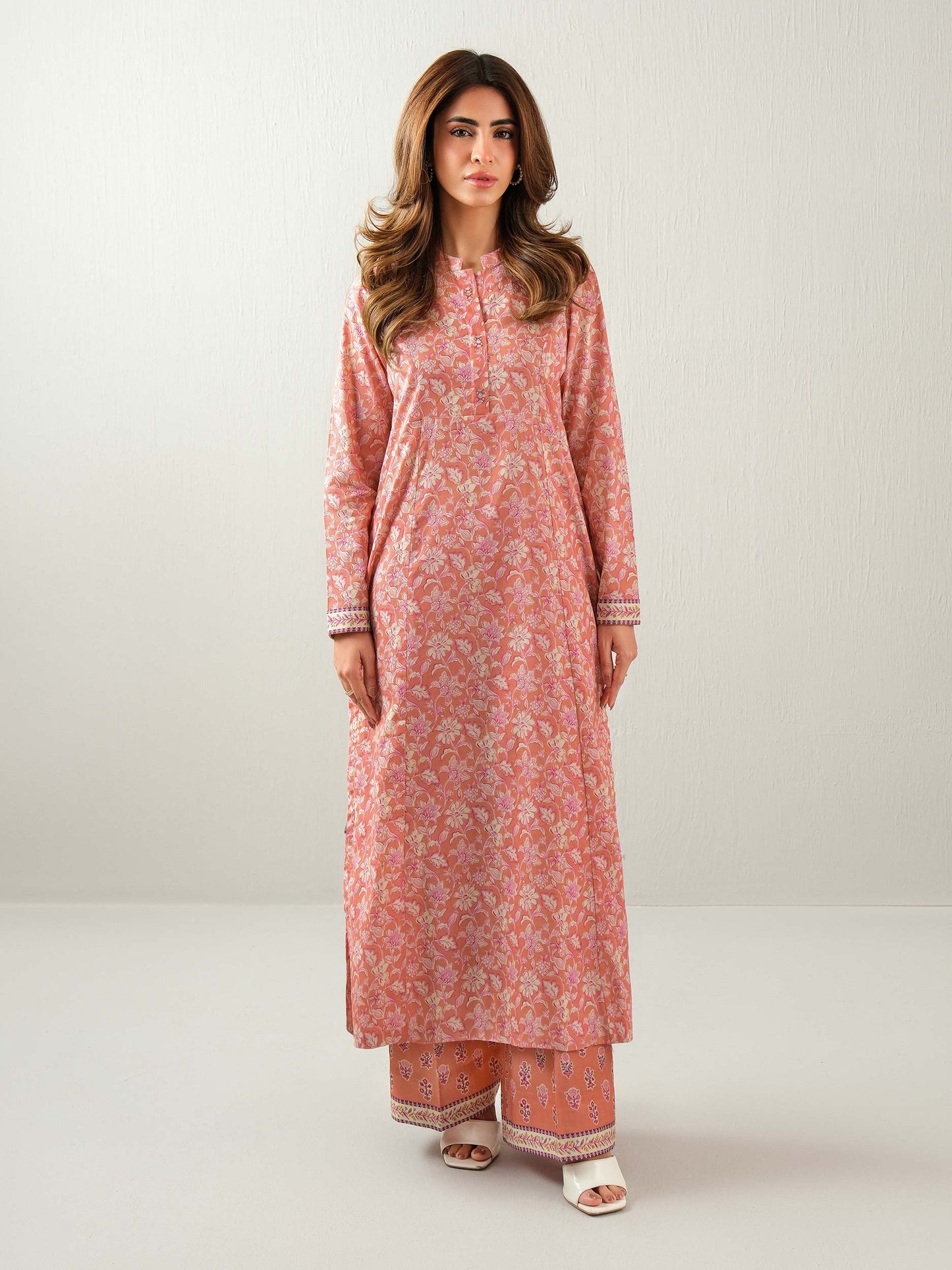 2 Piece Khaddar Suit-Printed (Unstitched)