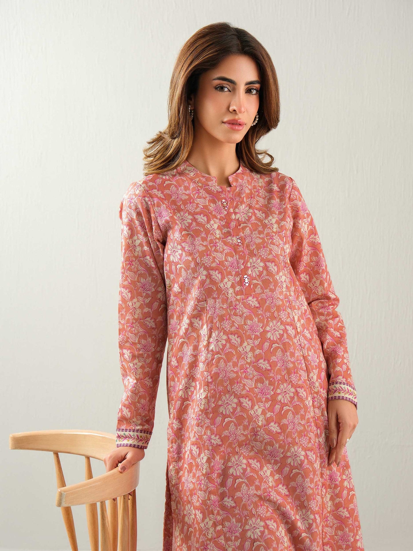 2 Piece Khaddar Suit-Printed (Unstitched)