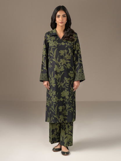 2 Piece Khaddar Suit-Printed (Unstitched)