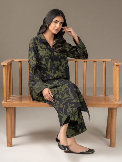 2 Piece Khaddar Suit-Printed (Unstitched)