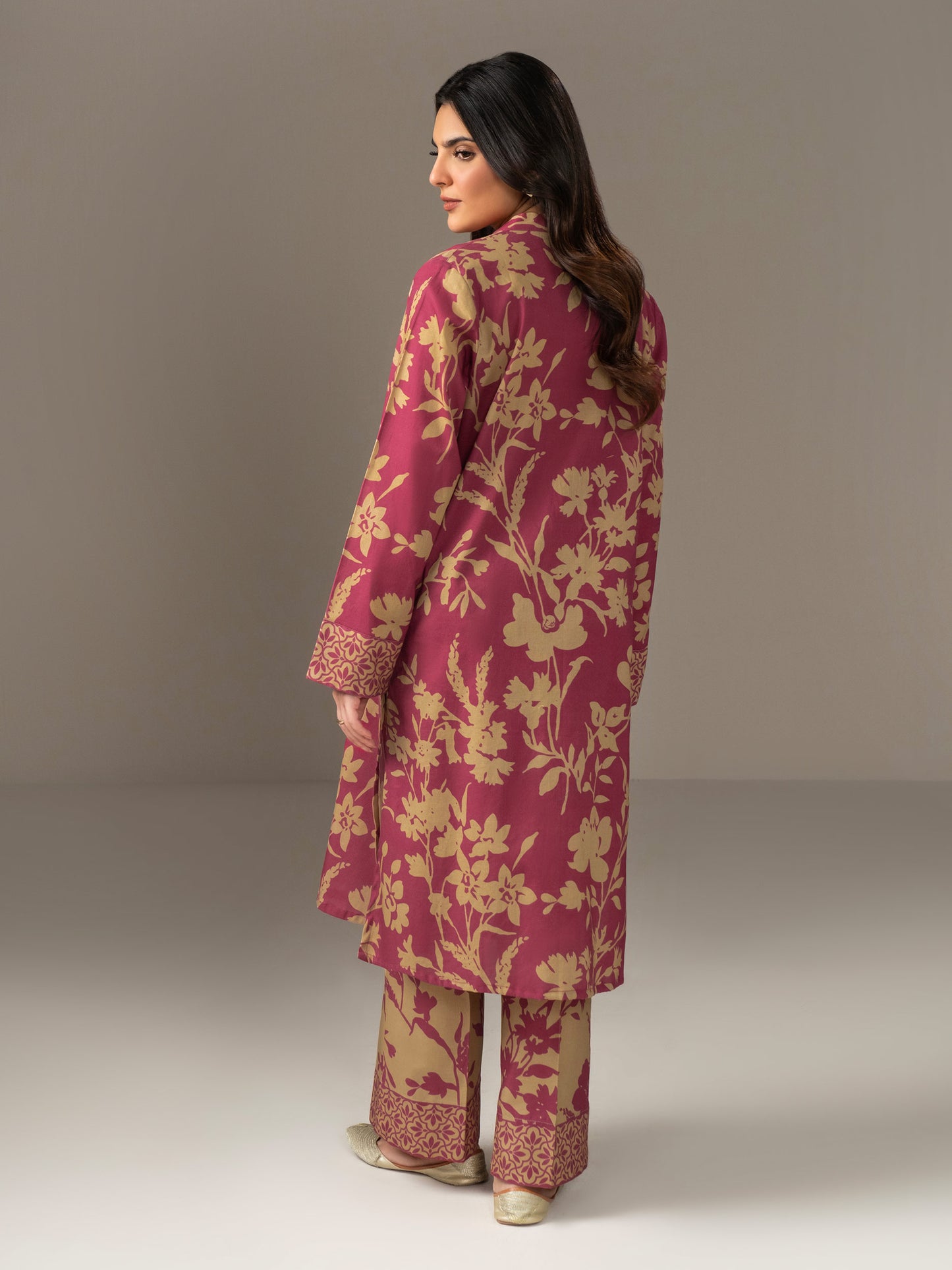 2 Piece Khaddar Suit-Printed (Unstitched)