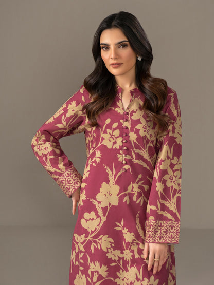 2 Piece Khaddar Suit-Printed (Unstitched)