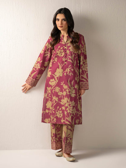 2 Piece Khaddar Suit-Printed (Unstitched)