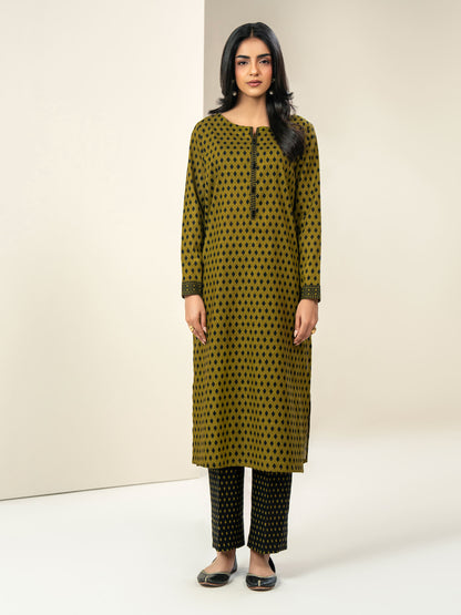 2 Piece Slub Khaddar Suit-Printed (Unstitched)