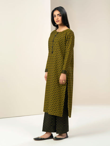 2 Piece Slub Khaddar Suit-Printed (Unstitched)