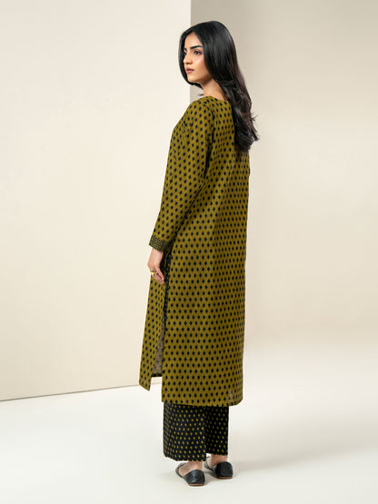 2 Piece Slub Khaddar Suit-Printed (Unstitched)