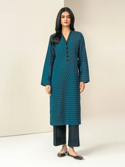 2 Piece Slub Khaddar Suit-Printed (Unstitched)