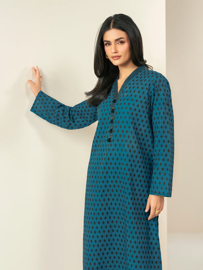 2 Piece Slub Khaddar Suit-Printed (Unstitched)